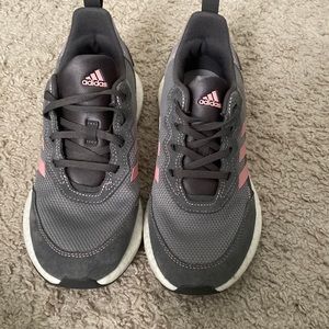 Grey and pink adidas